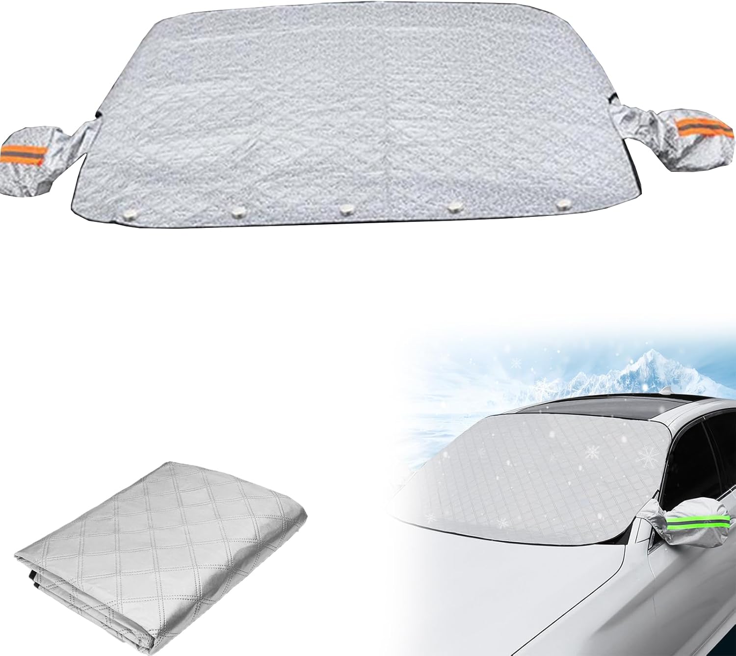 Durable 600D Oxford Cloth Ice&Snow Windshield Cover
