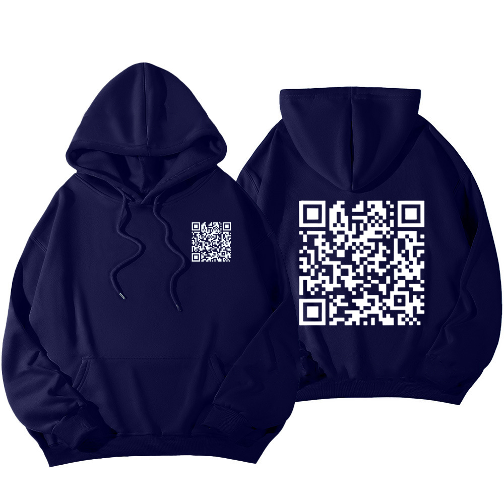 Funny FU QR Code Hoodie