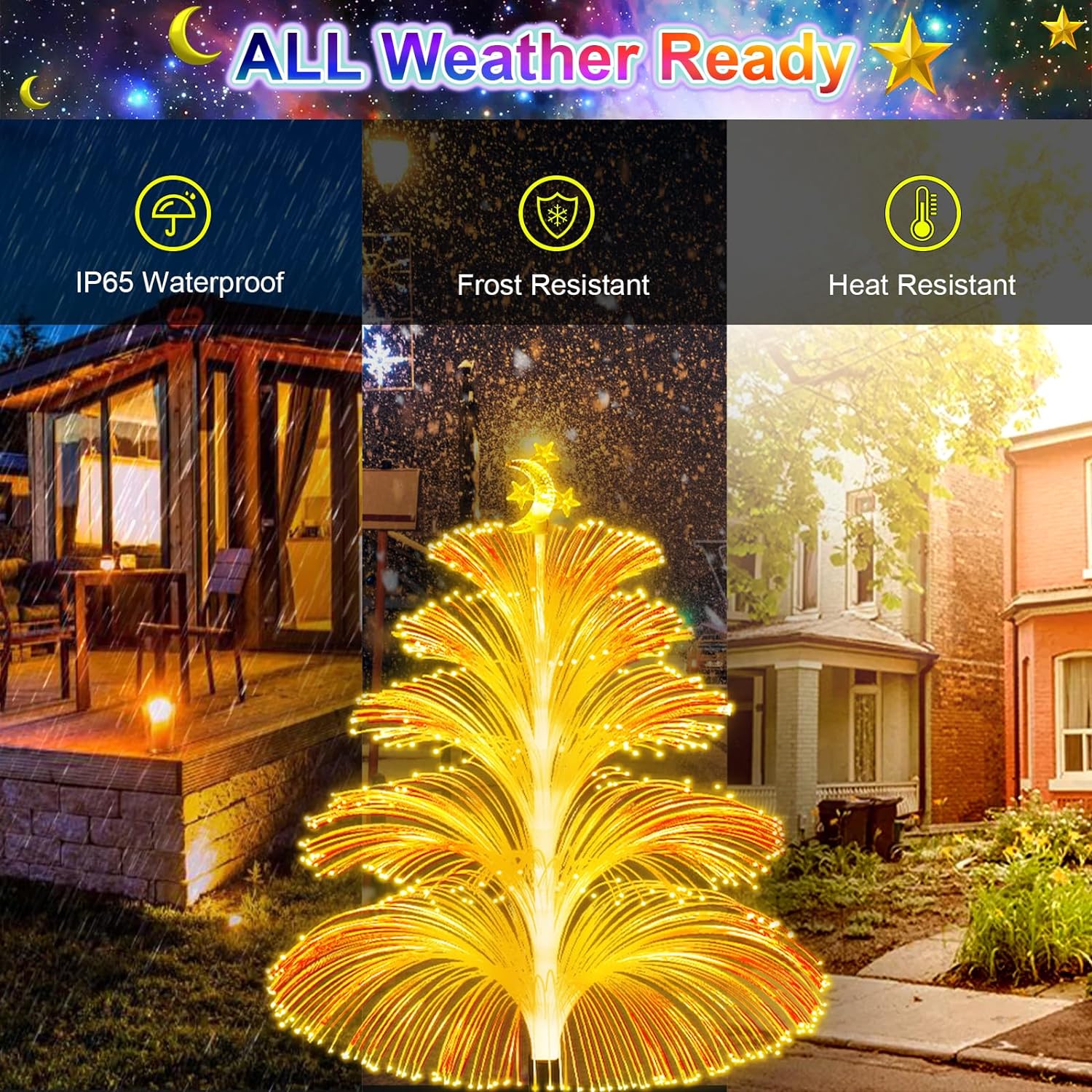 Solar Color Changing Christmas Tree Lights