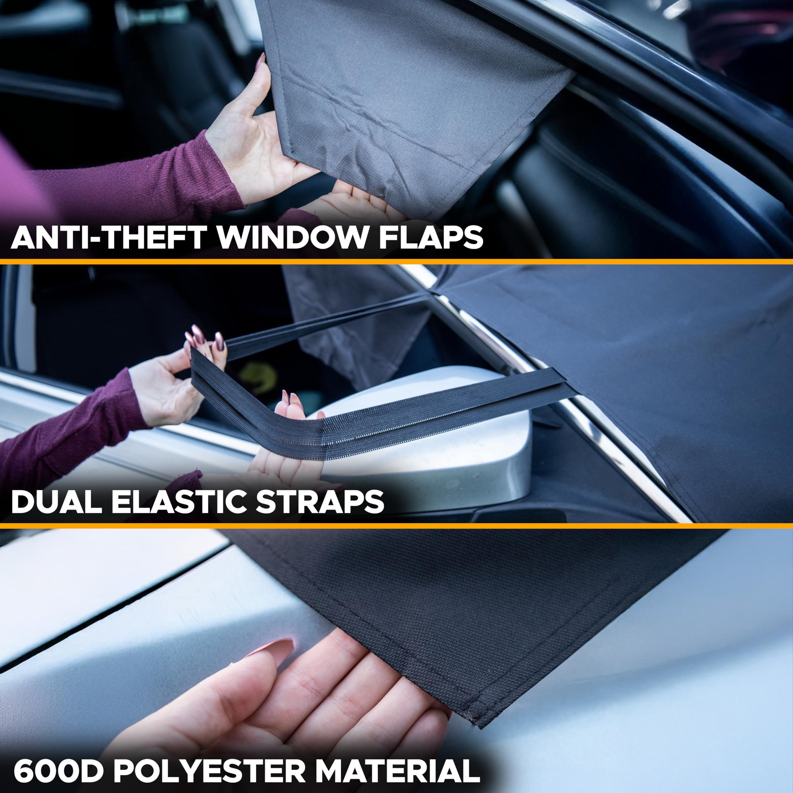 Durable 600D Oxford Cloth Ice&Snow Windshield Cover