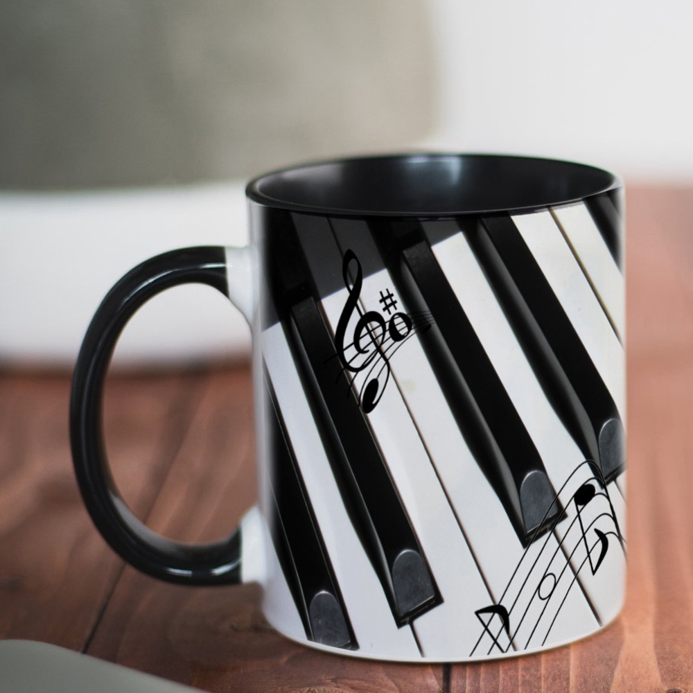 Unique Piano Ceramic Coffee Cup