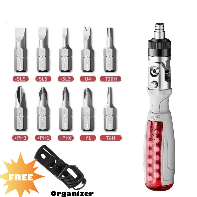 10 In 1 Multiangle Ratchet Screwdriver