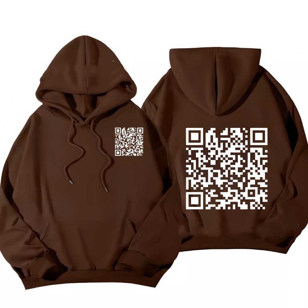 Funny FU QR Code Hoodie