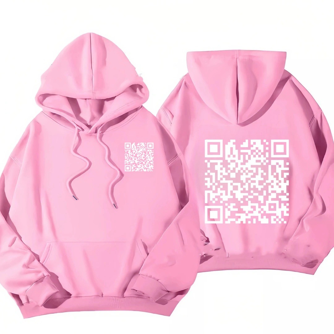 Funny FU QR Code Hoodie