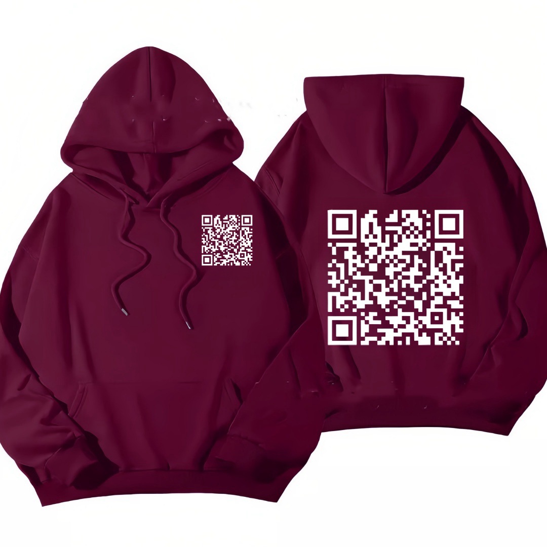 Funny FU QR Code Hoodie