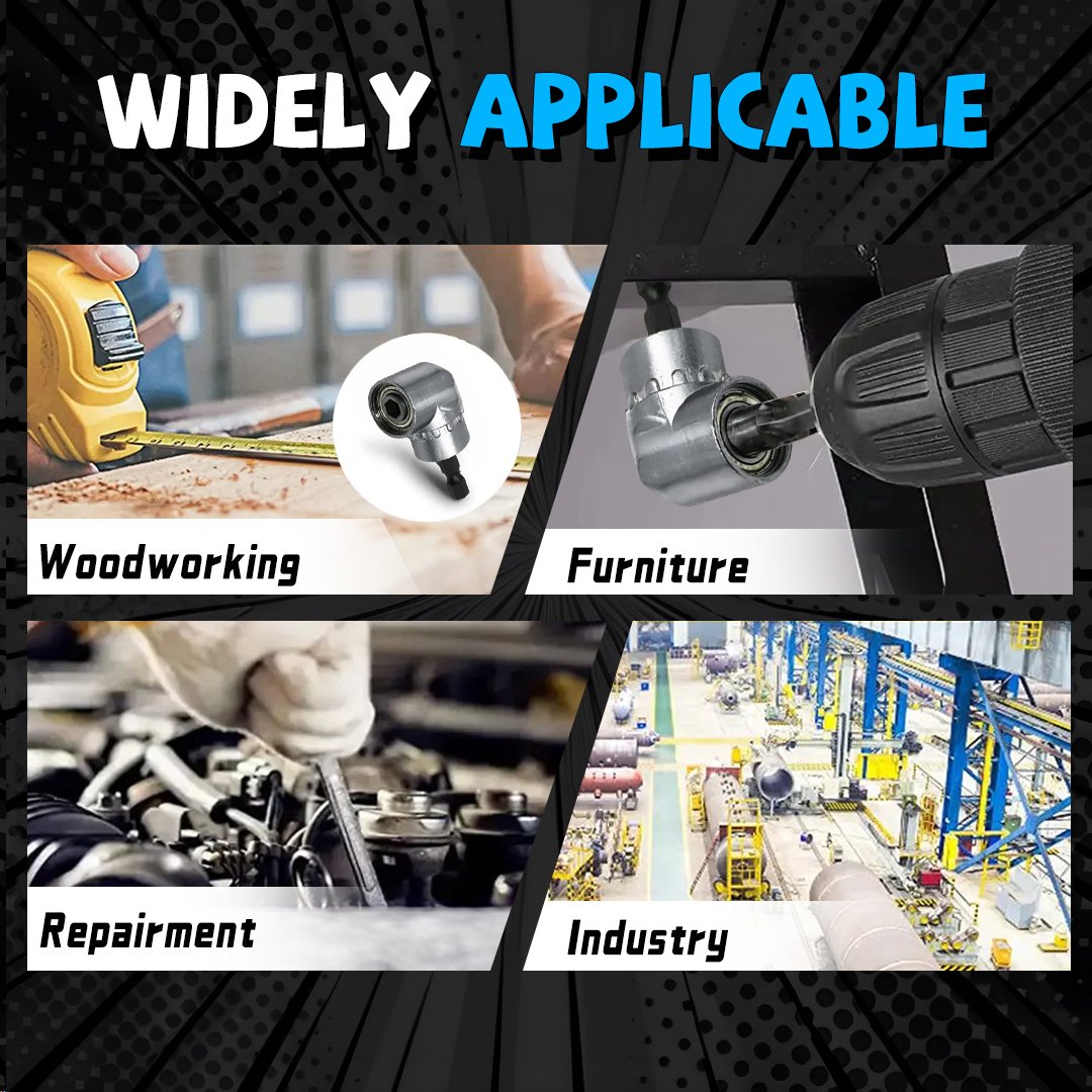 NEW YEAR CLEARANCE SALE 40% OFF🔧105 Degree Right Angle Drill Adapter