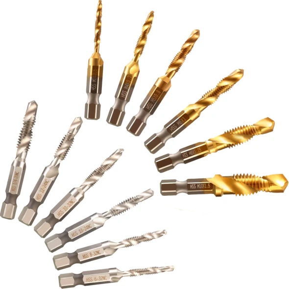 6 Piece Easy Tap Drill Set (Metric/US(SAE) Units)