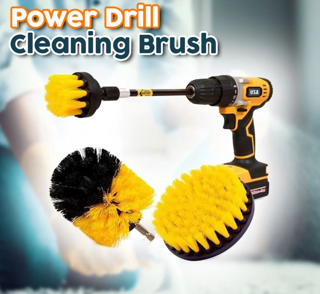 Xtreme Power Drill Cleaning Brush Set
