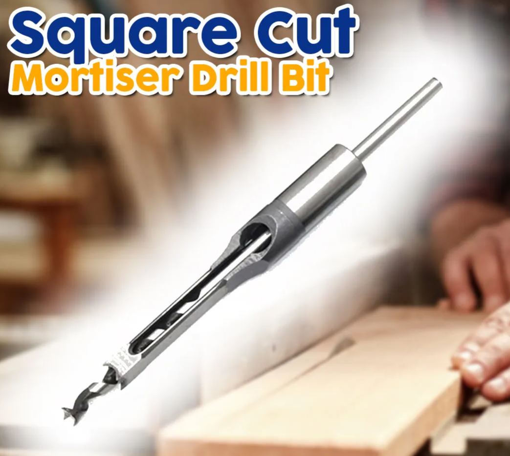 Square-Cut Mortiser Drill Bit