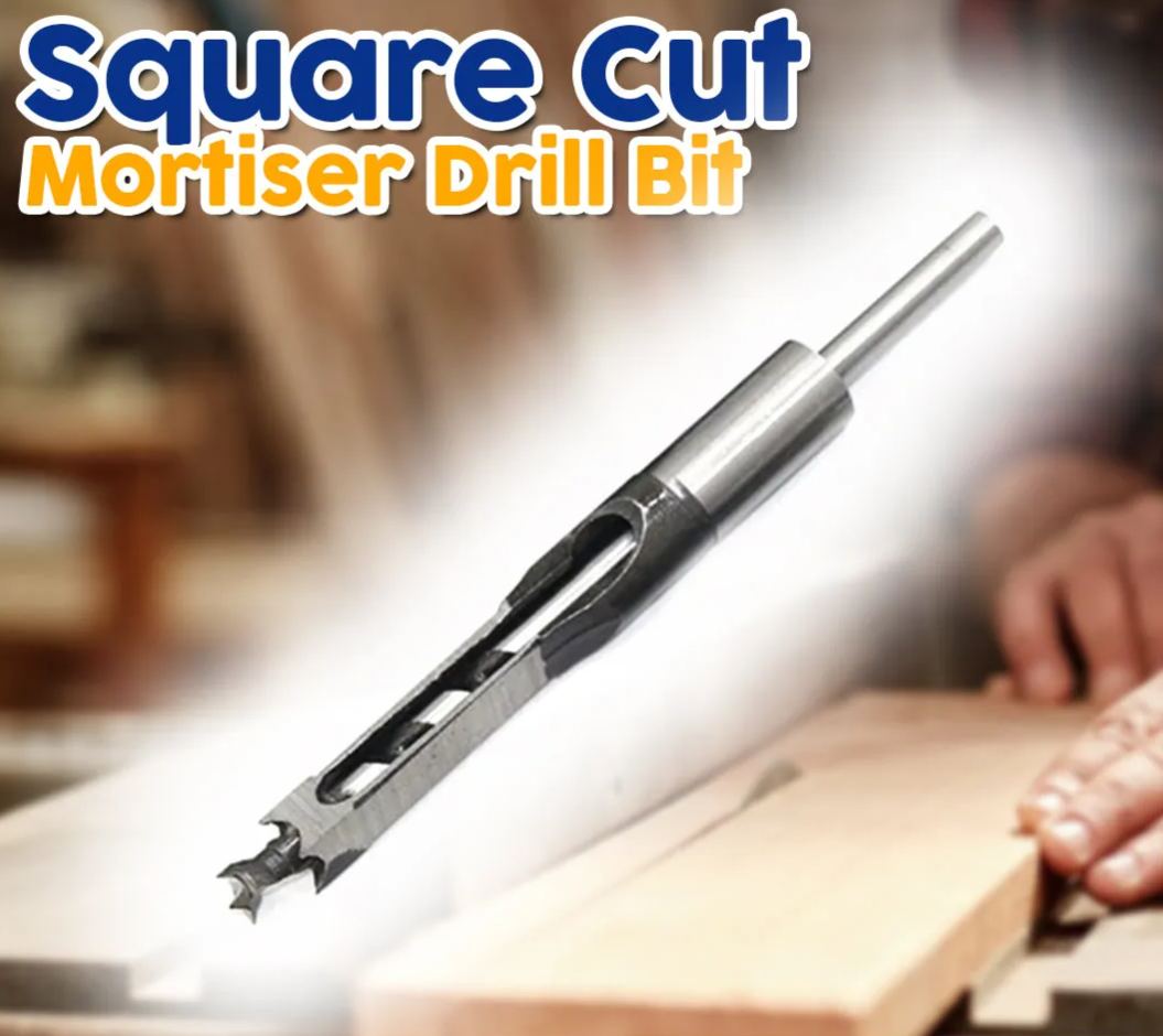 Square-Cut Mortiser Drill Bit
