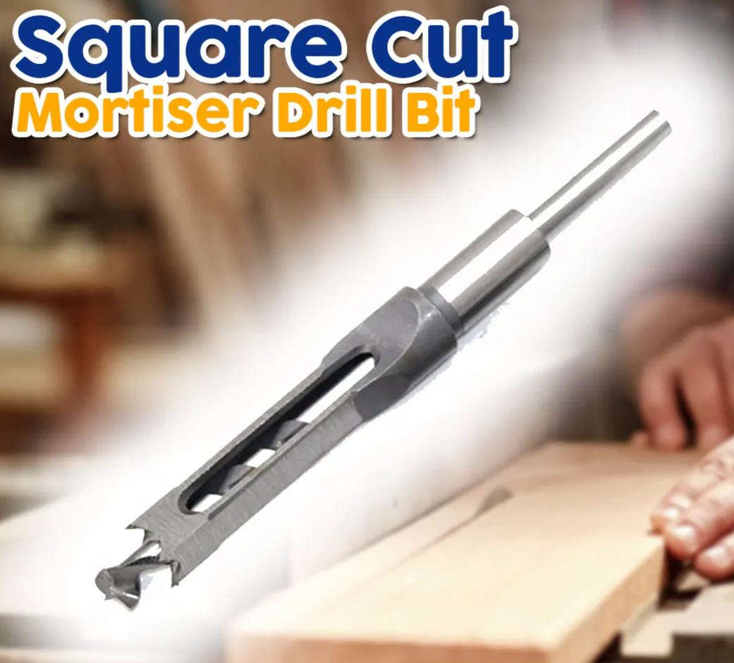 Square-Cut Mortiser Drill Bit