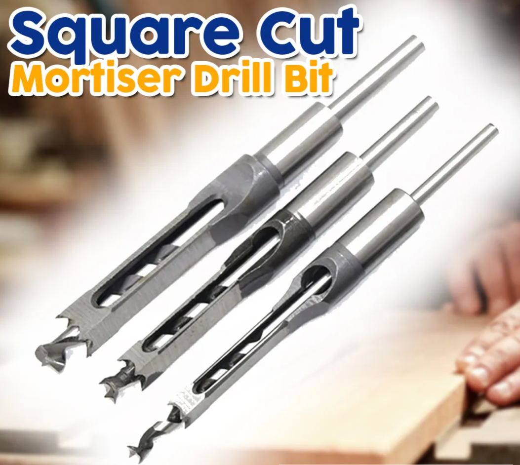 Square-Cut Mortiser Drill Bit