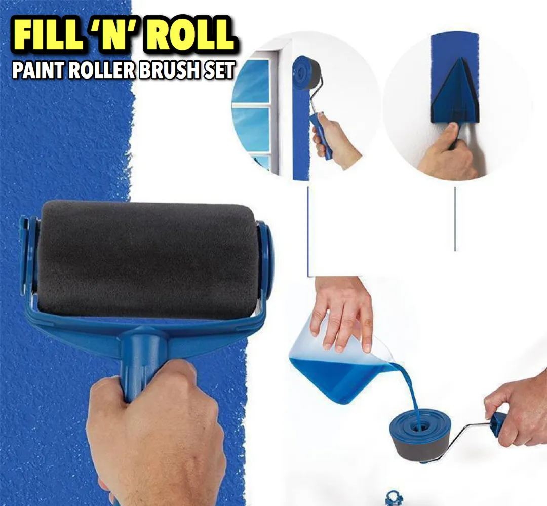 Fill 'N' Roll Paint Roller Brush Set