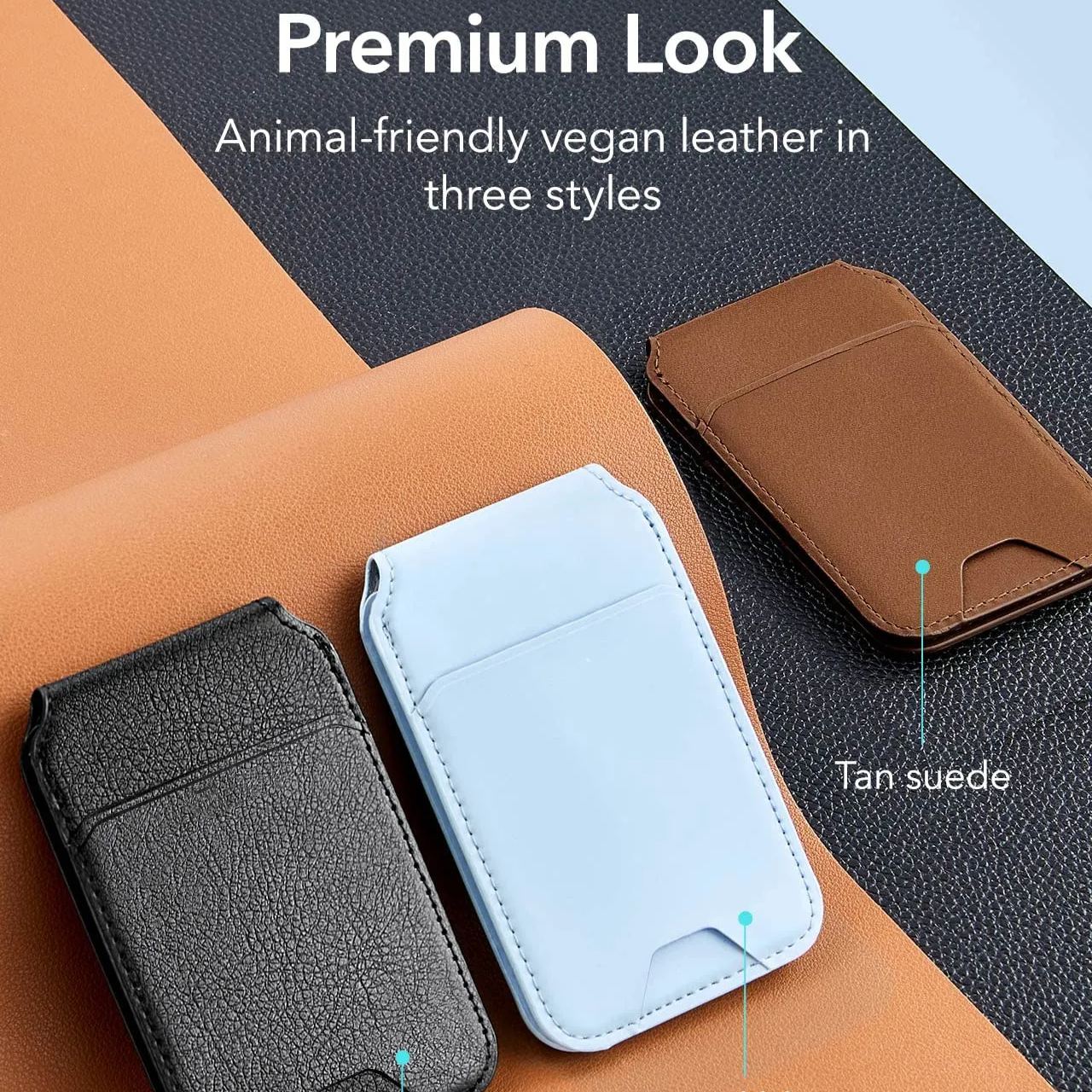 Leather Magnetic Wallet Compatible with MagSafe