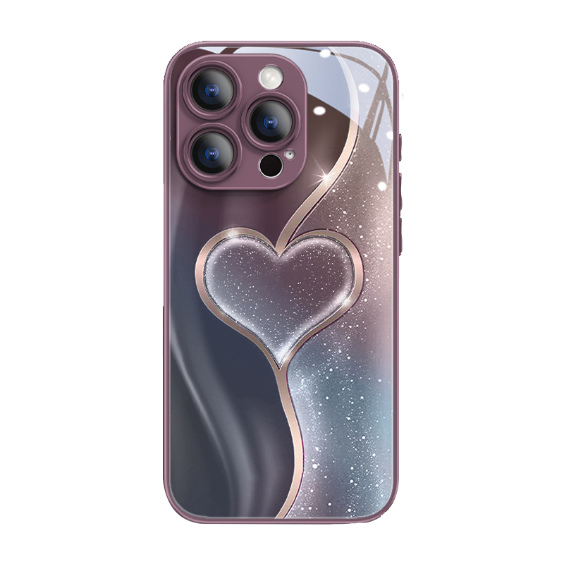 New Love Crystal Gradient Phone Case