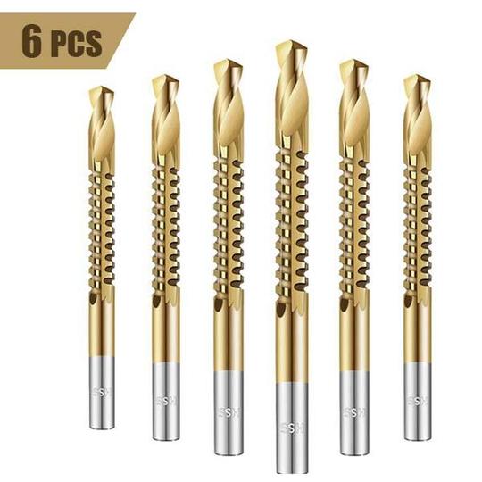 Titanium Sawtooth Drill Set (6pcs)