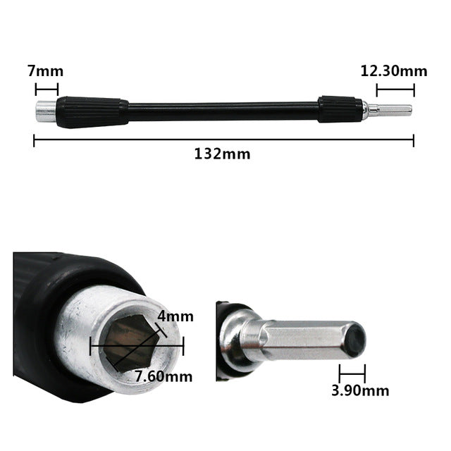 Flexible Drill Bit Extension