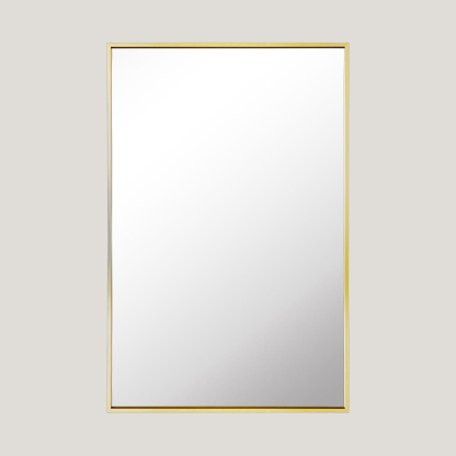 Brodie - Rectangle Mirror | Minimal Metal Scandinavian Mirror(120CM X 80CM) Gold
