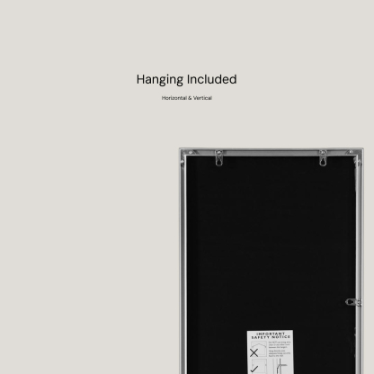 Brodie - Slim - Rectangle Mirror | Minimal Metal Scandinavian Mirror (120CM X 40CM) Silver
