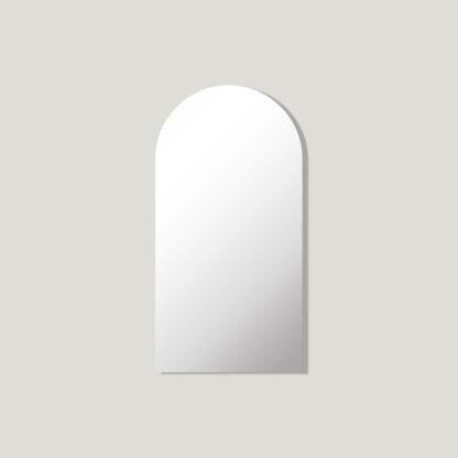 Edge - Frameless Arch Mirror, Arched Wall Mirror. Bed Side Mirror, (120CM X 50CM)