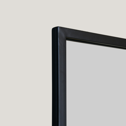 Foundry - Arched Window Mirror | Large Black Cathedral Metal Frame Wall Mirror (170CM X 60CM)