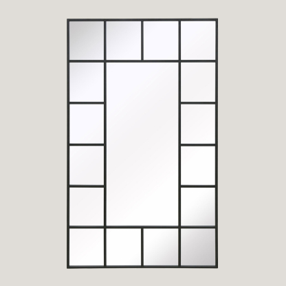 Foundry - Huge Full Length Window Mirror, Metal Window Mirror (200 x 1