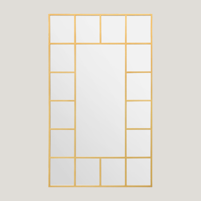 Foundry - Huge Full Length Window Mirror, Metal Window Mirror (200 x 120CM)