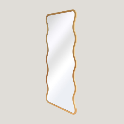 Billie - Gold Irregular Wavy Mirror | Full Length Wavy Mirror (170CM X 80CM)