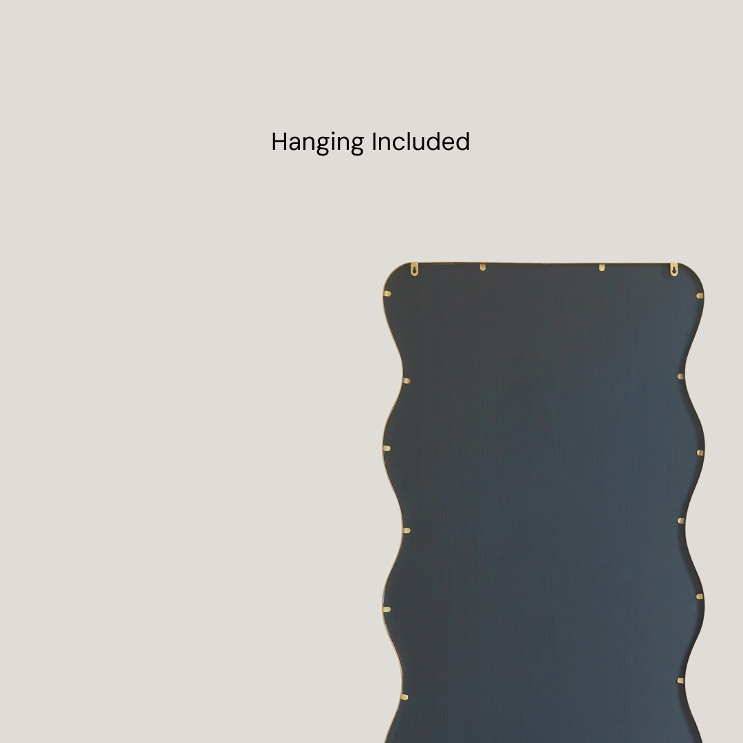 Billie - Gold Irregular Wavy Mirror | Full Length Wavy Mirror (170CM X 80CM)