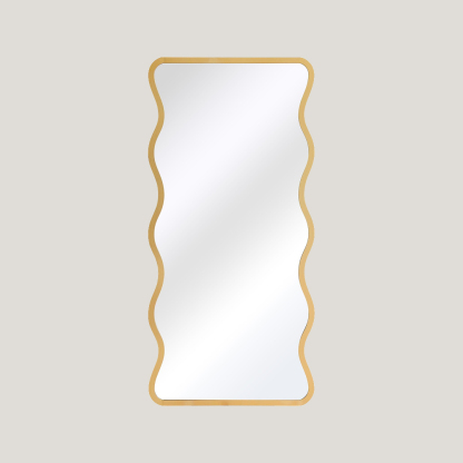 Billie - Gold Irregular Wavy Mirror | Full Length Wavy Mirror (170CM X 80CM)