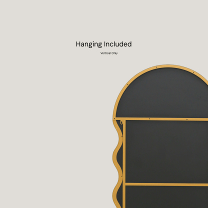 Sienna - Irregular Wavy Mirror | Full Length Wavy Mirror (180CM X 80CM) Gold