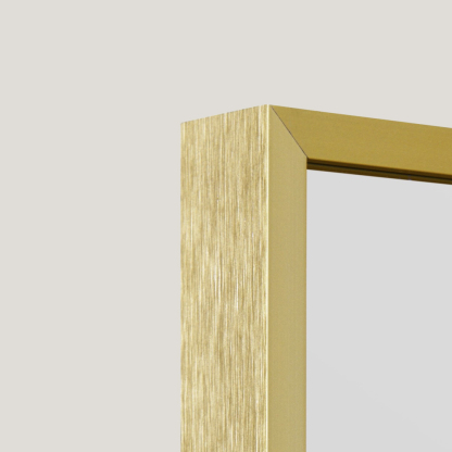 Brodie - Oversized - Gold Full Length Rectangle Mirror | Minimal Metal, Scandinavian Mirror (174CM X 110CM)