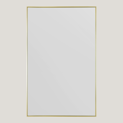 Brodie - Oversized - Gold Full Length Rectangle Mirror | Minimal Metal, Scandinavian Mirror (174CM X 110CM)