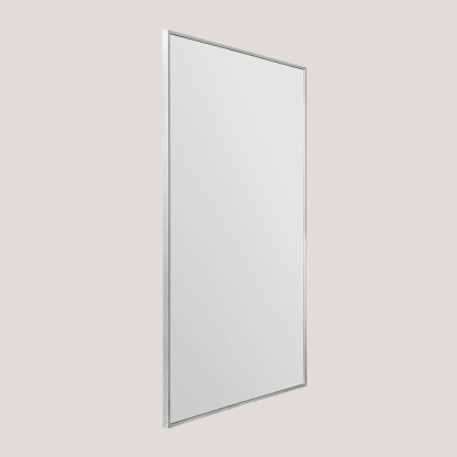 Brodie - Tall - Gold Full Length Rectangle Mirror | Minimal Metal, Scandinavian Mirror (174CM X 85CM) Silver