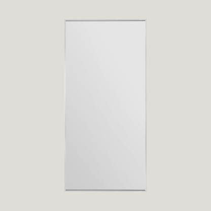 Brodie - Tall - Gold Full Length Rectangle Mirror | Minimal Metal, Scandinavian Mirror (174CM X 85CM) Silver