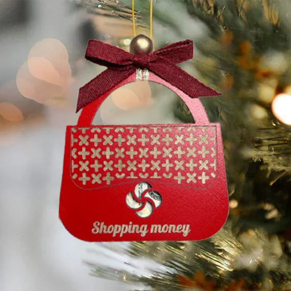 Funny Christmas | Gas (Shopping)Money Ornament