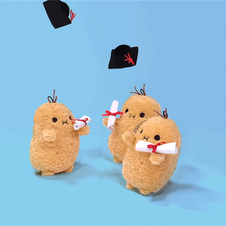 🎁Graduation Potato Fluffy Mini Plush Toy（Buy 2 FreeShipping）