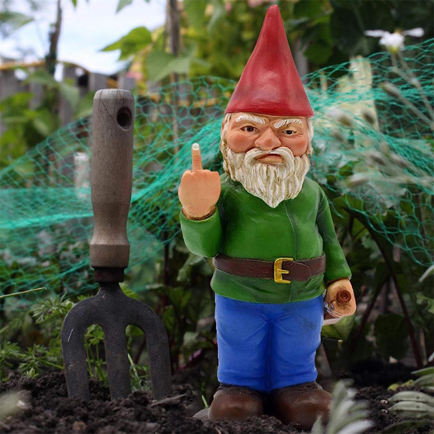 Funny Garden Drunk Gnome Statue