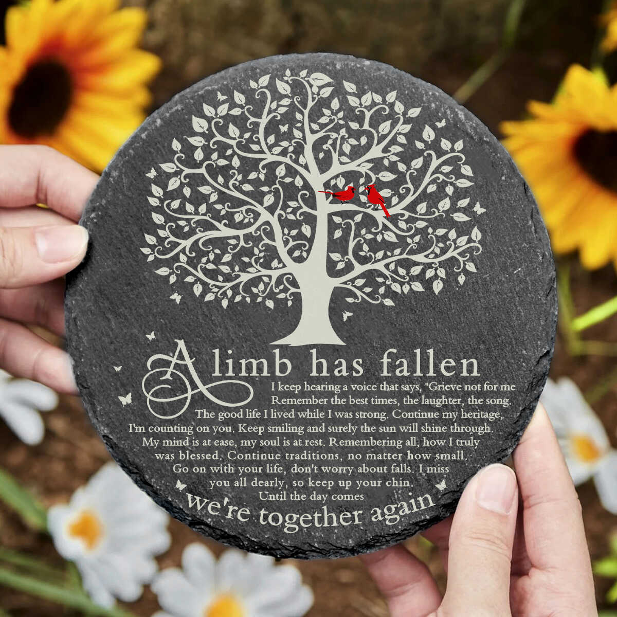 A Limb Has Fallen Memorial Garden Stone