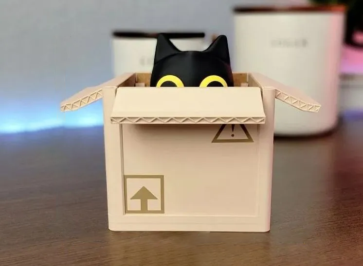 Adorable Cat Box Coaster Set – Purrfectly Playful! 🐱📦
