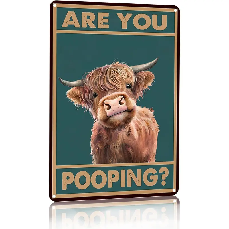 Funny Animal Poste -Vintage Bathroom Wall Art