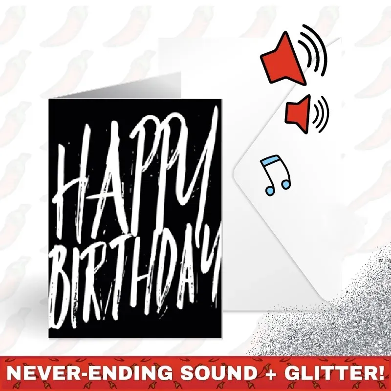 HAPPY BIRTHDAY SCREAMER 😱🔊 - JOKER GREETING PRANK CARD (GLITTER + SOUND)