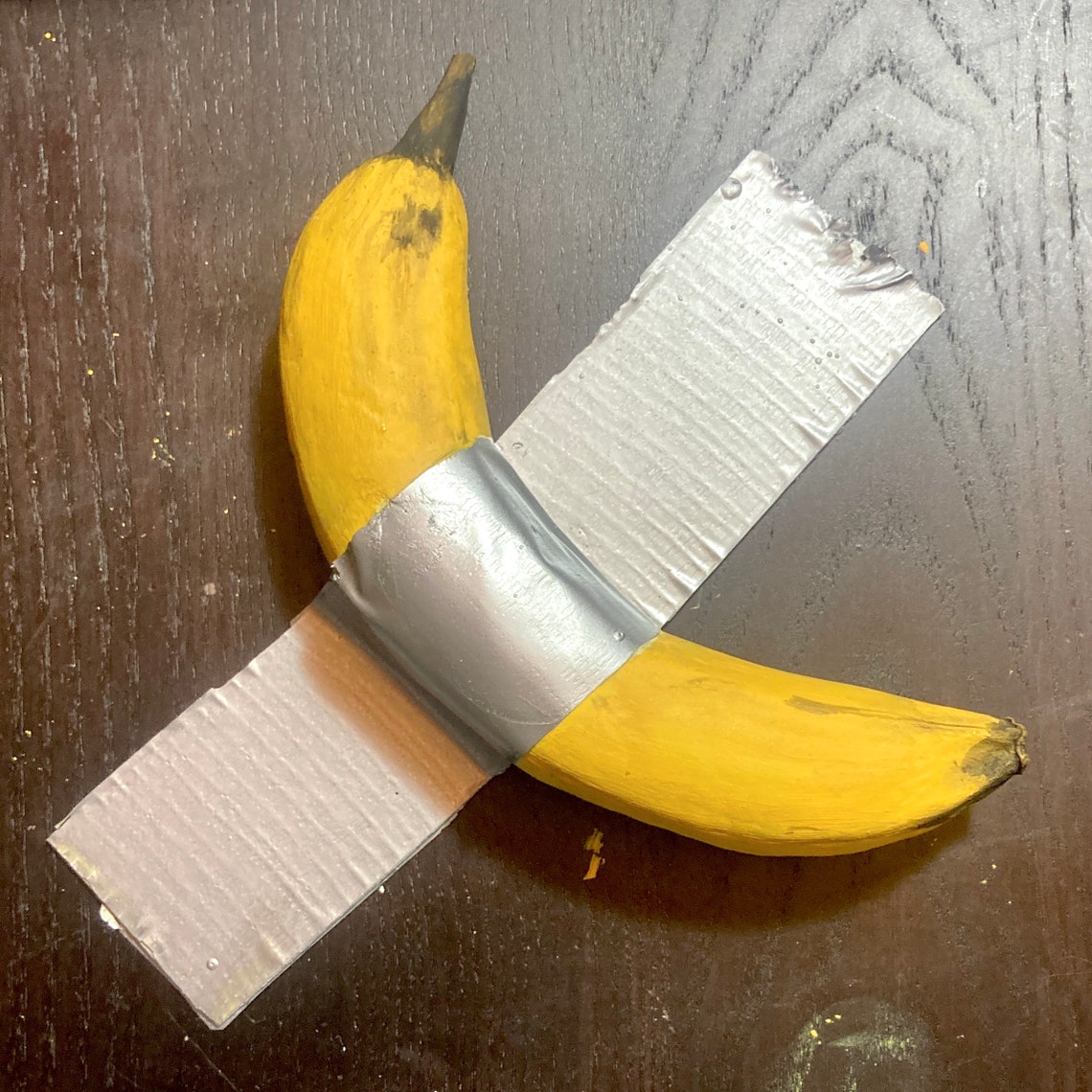 Hand Painted Duct Tape Banana