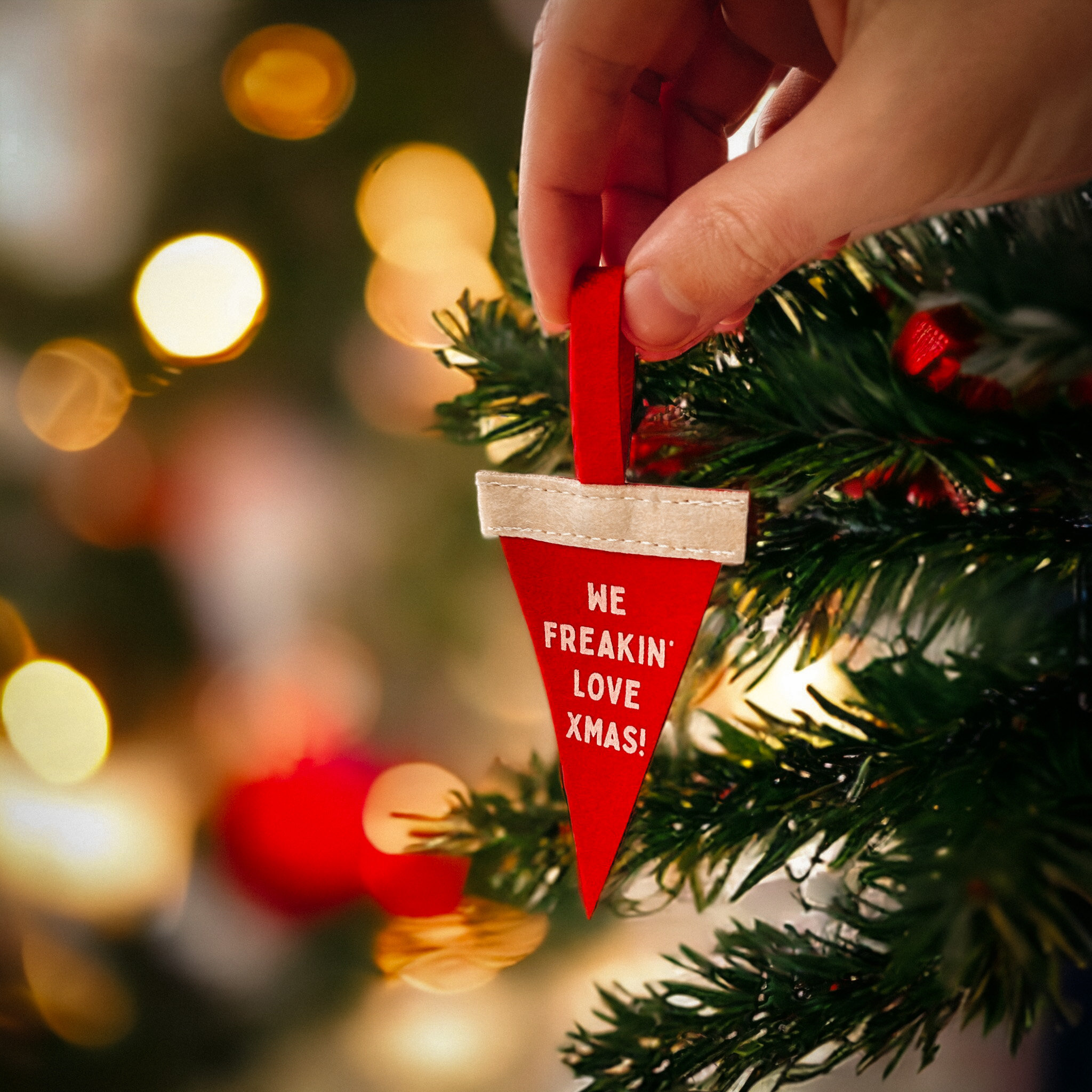 Mini Pennant Christmas Tree Decorations