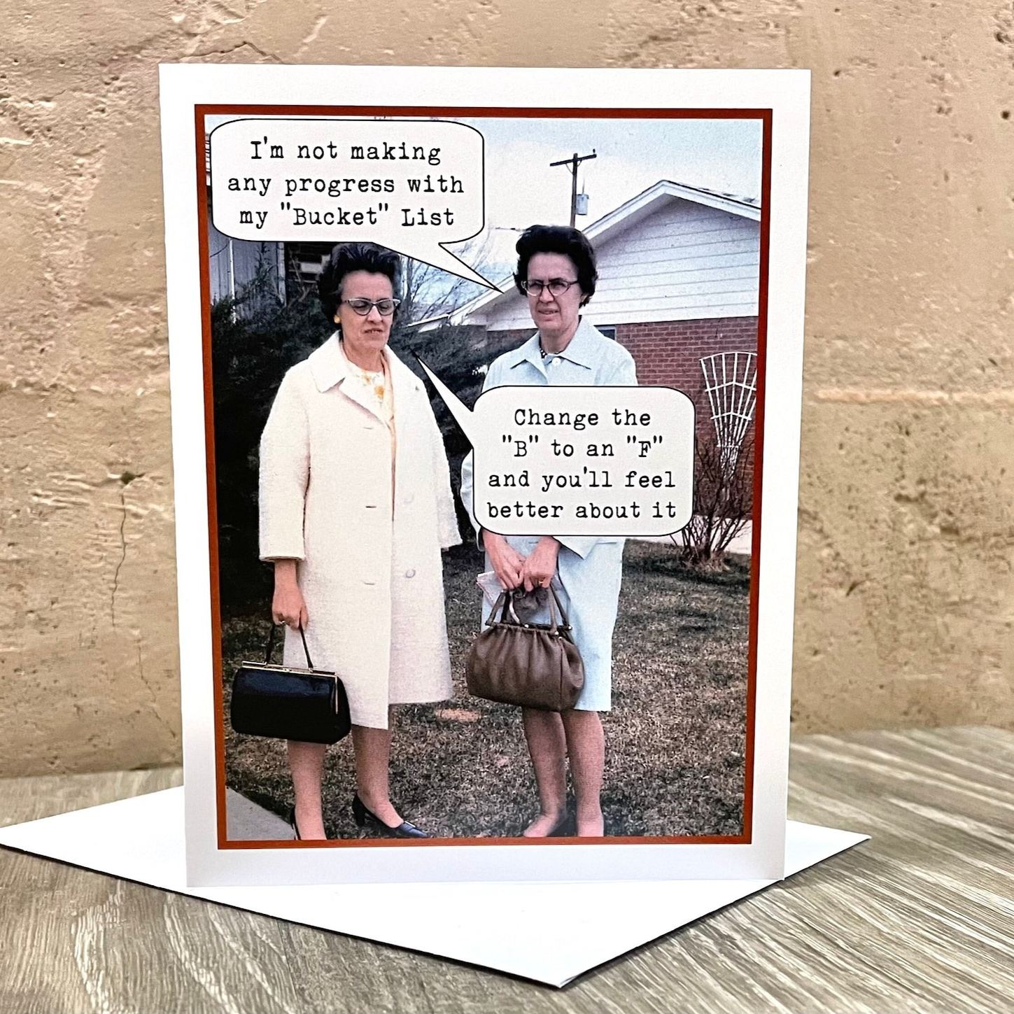 😂Funny Vintage Photo Greeting Card