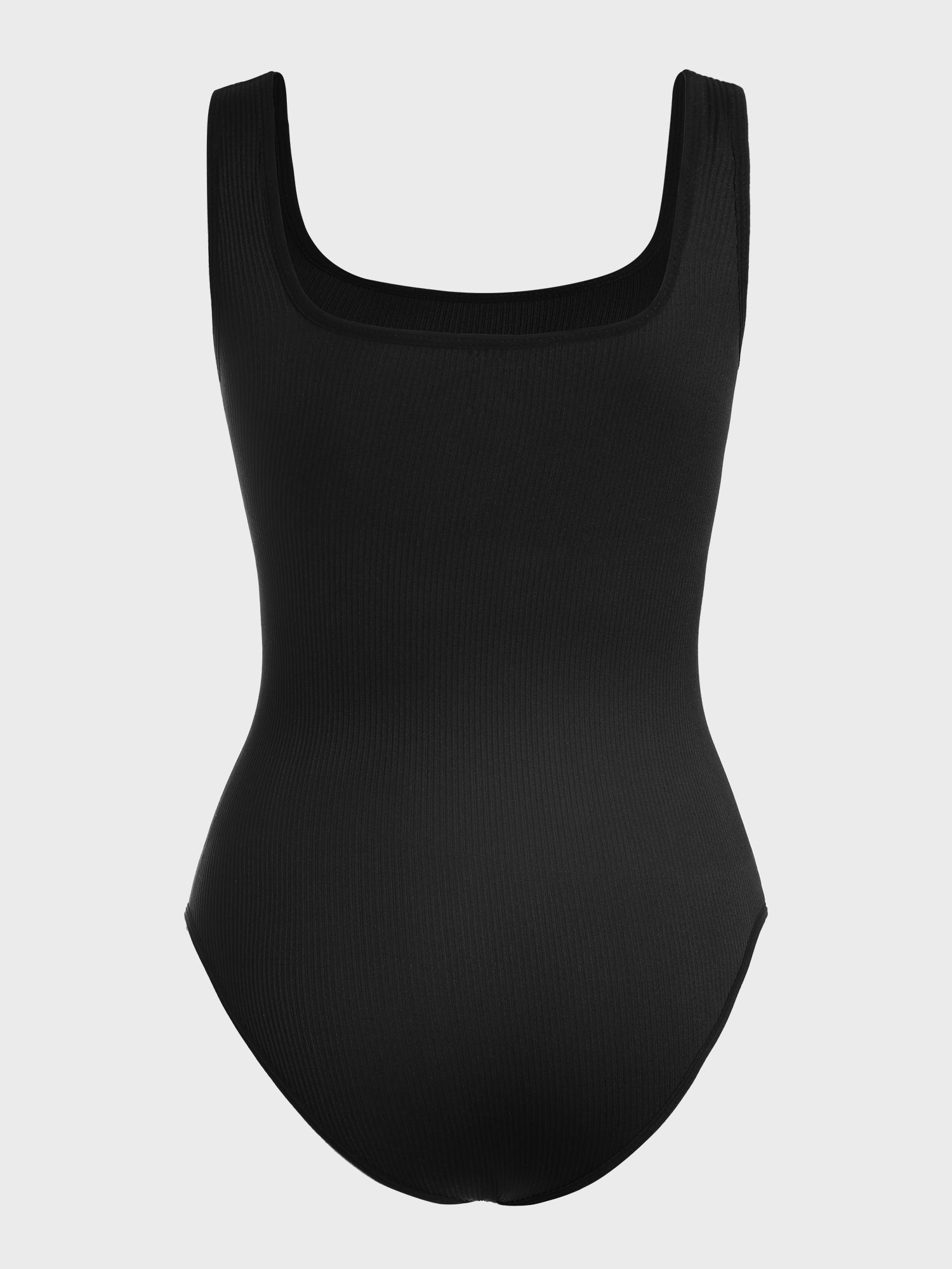 Flattering High-Leg Cut Ribbed Bodysuit