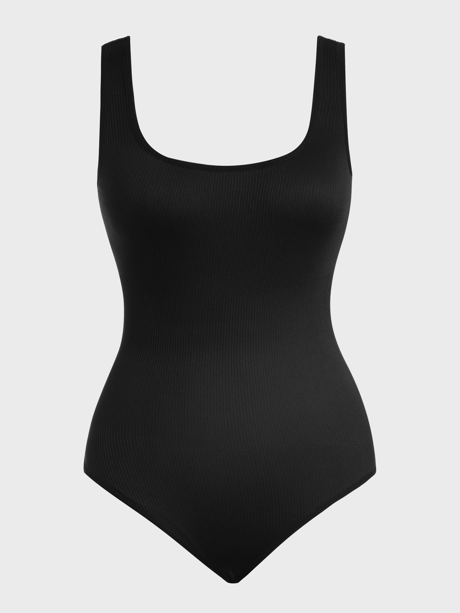 Flattering High-Leg Cut Ribbed Bodysuit