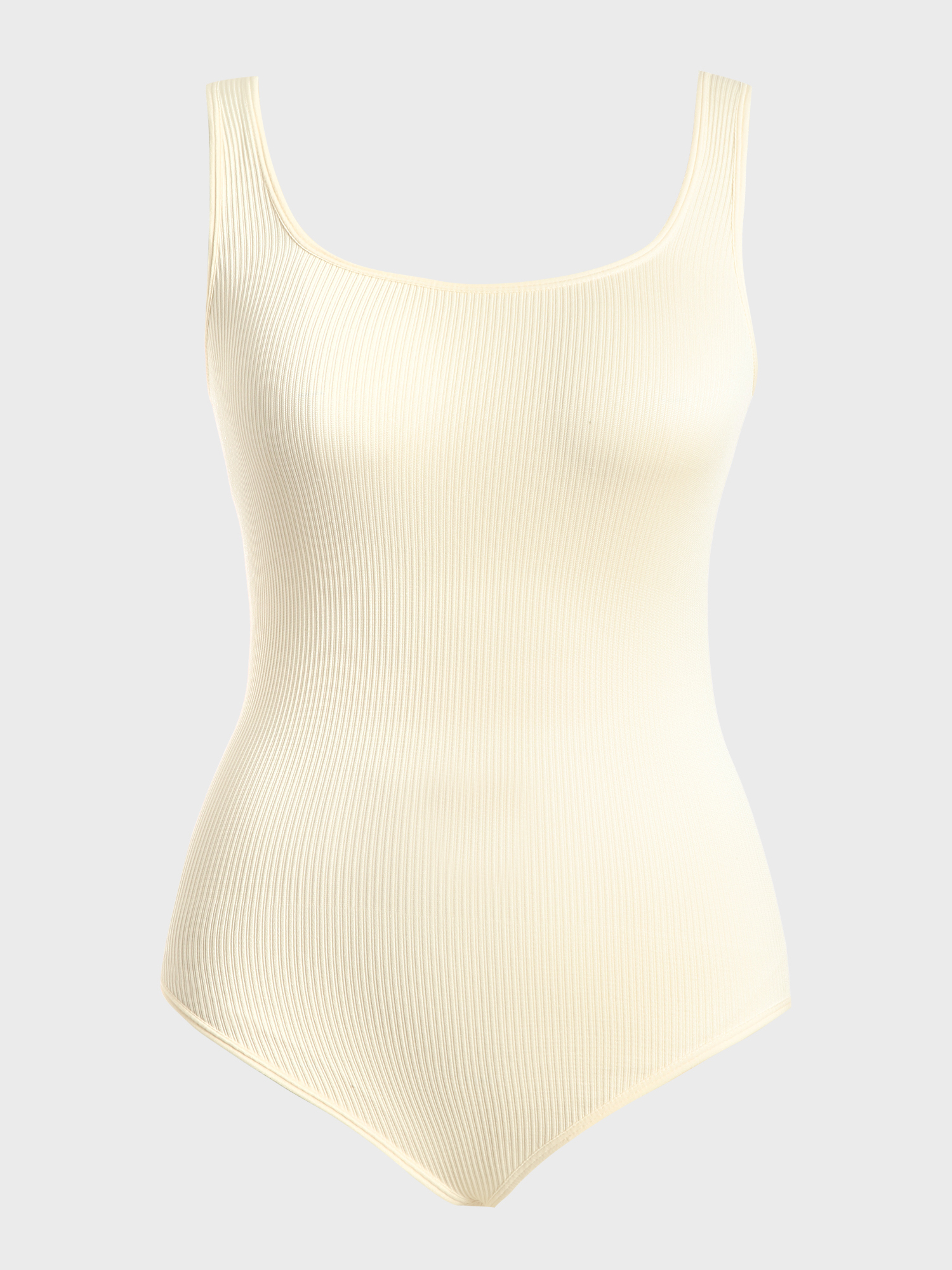 Flattering High-Leg Cut Ribbed Bodysuit