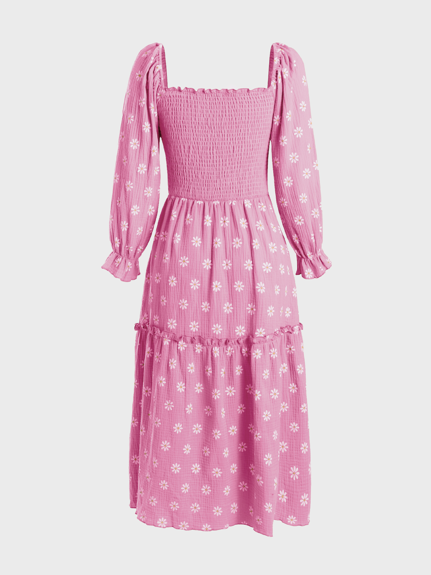 Lady Square-Neck Heronsbill Dress