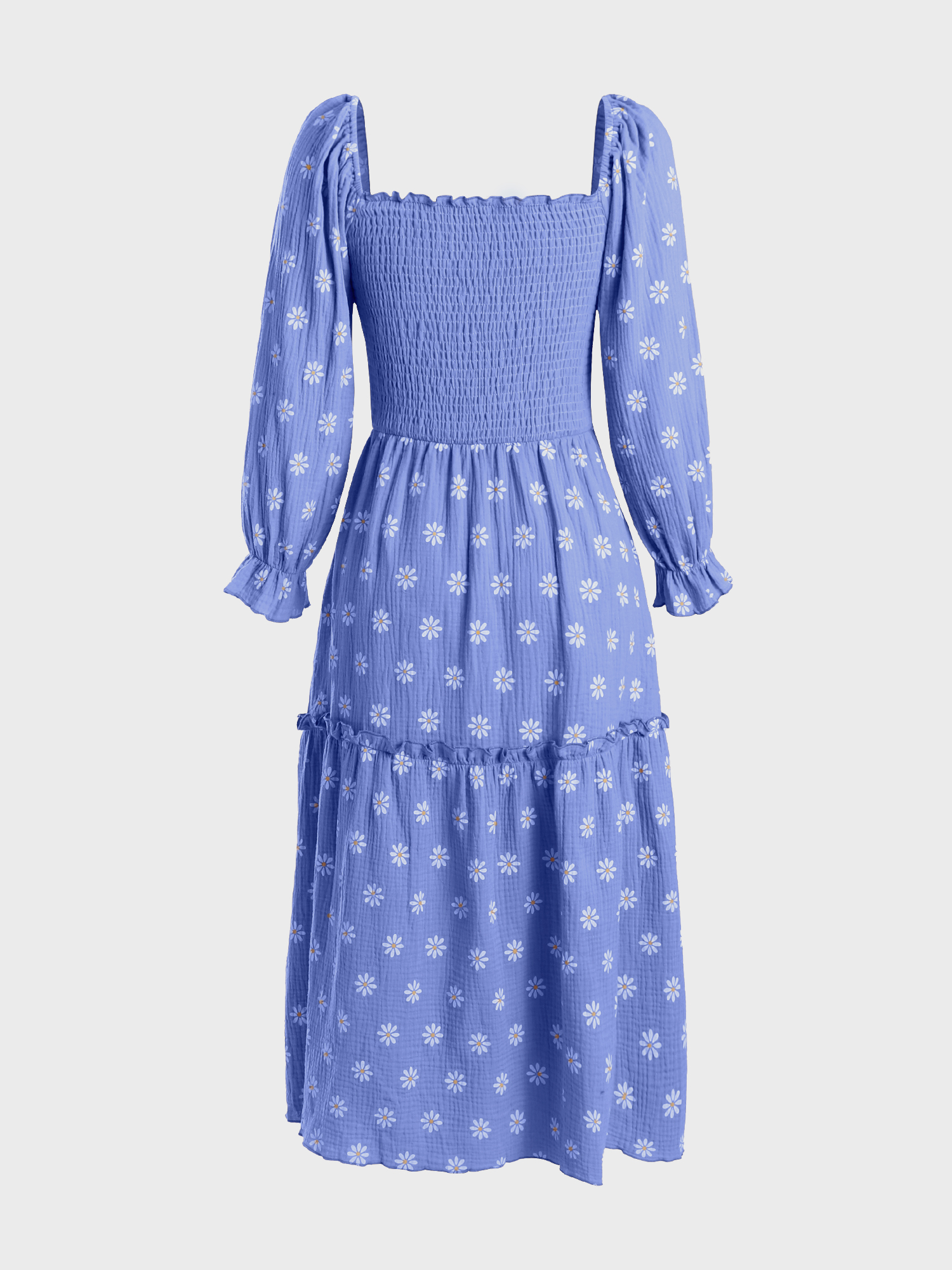 Lady Square-Neck Heronsbill Dress